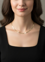 Luxe Flat Snake Chain Necklace