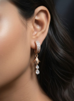 Flowing Elegance silver earrings for women