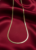 Luxe Flat Snake Chain Necklace - Image 2